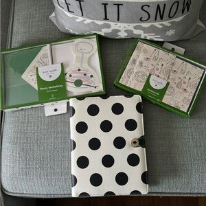 Kate Spade x Target Black and White Polka Dot Party Planner with Extras!